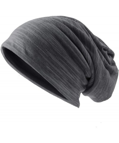 Men Summer Slouchy Beanie Long Baggy Thin Lightweight Skull Cap B011h Grey $10.13 Skullies & Beanies