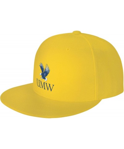 University of Mary Washington Logo Baseball Fashion for Men Trucker Sun Visor Cap Yellow $11.04 Baseball Caps