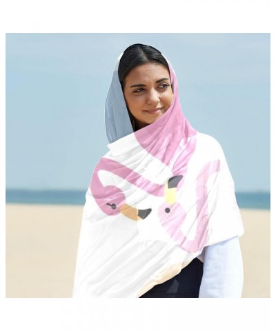 Head Scarf Fashion Chiffon Hair Scarf Scarves for Women Flamingo Scene $11.43 Scarves