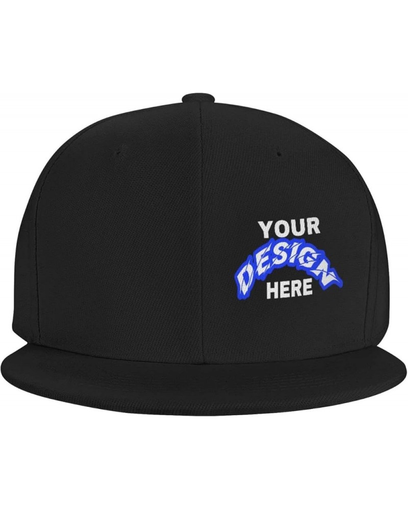 Custom Hats Add Your Custom,Custom Picture Hats,Custom Hat Design Your Own Classic Mens Womens Trucker Hat Black-1 $8.61 Base...