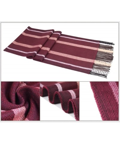 Scarf Gift Autumn Winter Scarf Men Casual Striped Scarves Plaid Warm Tassel Shawl (Color : E, Size : 180 * 35cm) 180*35cm F $...