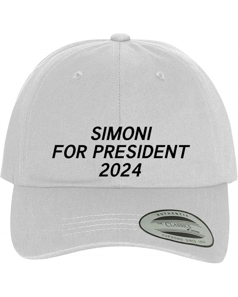 Simoni for President 2024 - Comfortable Dad Hat Baseball Cap White $14.67 Baseball Caps