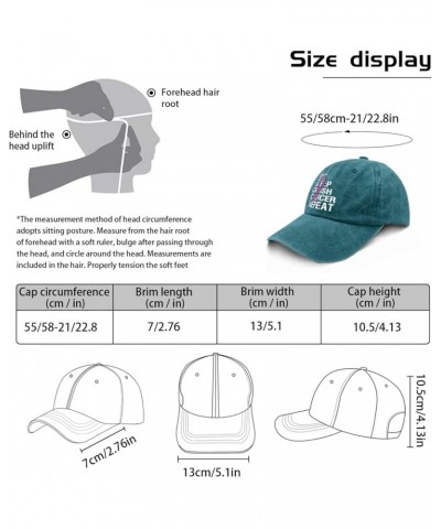 Crush Cancer Trucker Hat Trucker Cap Cyan Blue Running Hat Gifts for Grandpa Cycling Hat Cyan Blue $9.03 Sun Hats