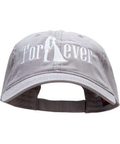 Forever Married Embroidered Deluxe Washed Twill Cap Grey $21.50 Baseball Caps