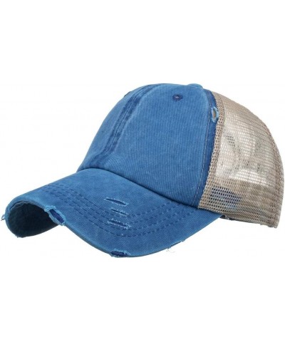 Men and Women Summer Fashion Outdoor Casual Sunscreen Baseball Caps Visors Hats Cute Visors for Women Blue 2 $11.16 Visors