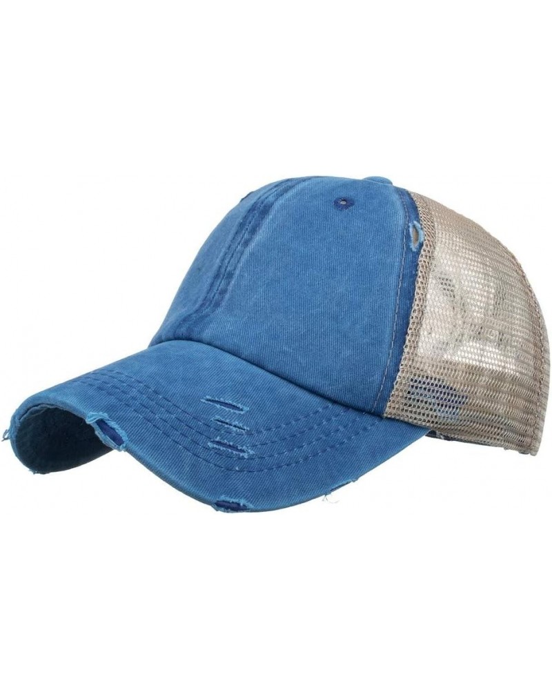 Men and Women Summer Fashion Outdoor Casual Sunscreen Baseball Caps Visors Hats Cute Visors for Women Blue 2 $11.16 Visors