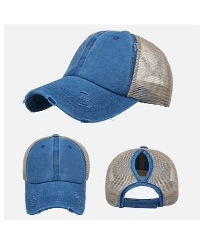 Men and Women Summer Fashion Outdoor Casual Sunscreen Baseball Caps Visors Hats Cute Visors for Women Blue 2 $11.16 Visors