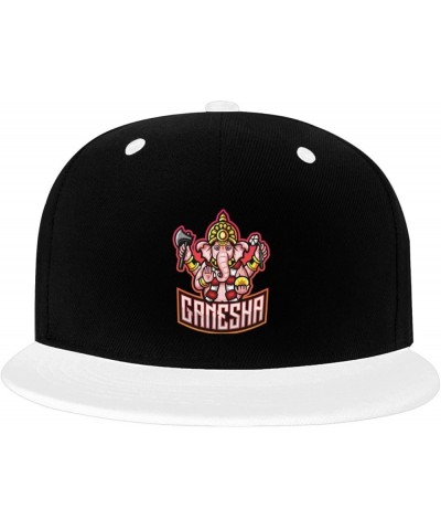 Domineering Elephant Snapback Hat for Men Women Baseball Cap Trucker Flat Bill Hats Dad Caps White $11.15 Baseball Caps