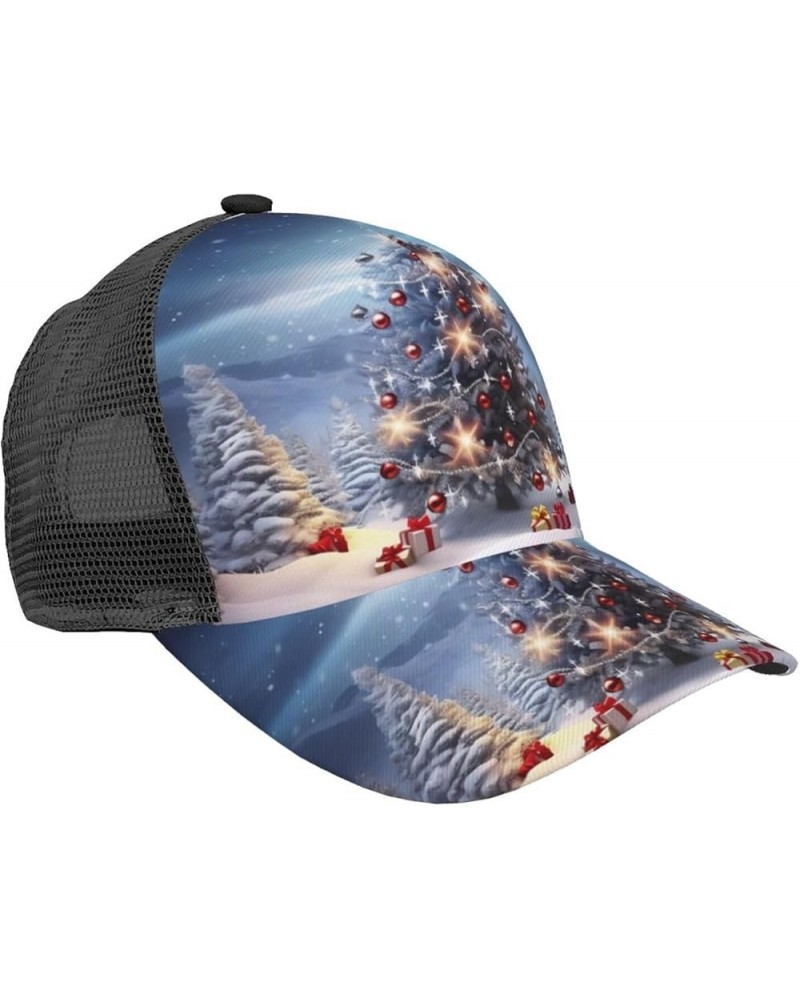 Christmas Trees Printed Baseball Cap - Breathable Mesh Adjustable Snap Back Closure Christmas Trees $11.87 Baseball Caps