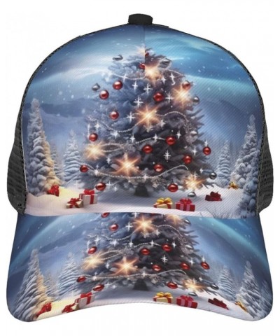 Christmas Trees Printed Baseball Cap - Breathable Mesh Adjustable Snap Back Closure Christmas Trees $11.87 Baseball Caps