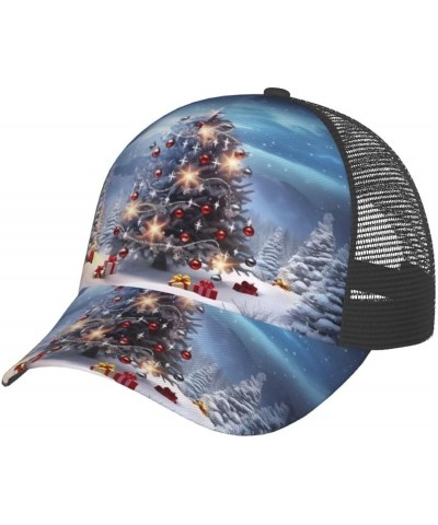 Christmas Trees Printed Baseball Cap - Breathable Mesh Adjustable Snap Back Closure Christmas Trees $11.87 Baseball Caps