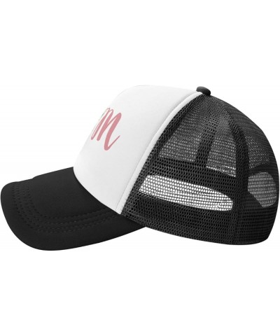 MOM Red Butterfly Daisy Mesh Baseball Cap, Mothers Day Adjustable Trucker Hat Snapback Mom Hat for Women Black $13.21 Basebal...