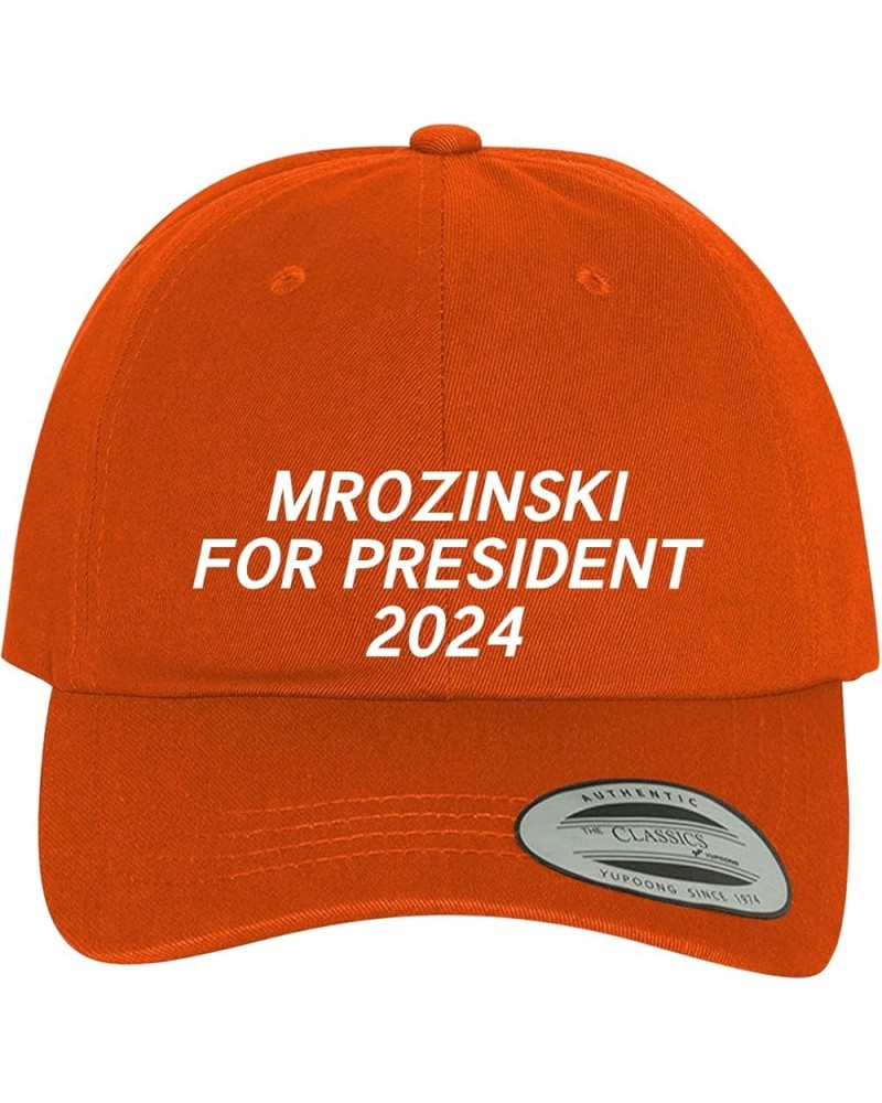 Mrozinski for President 2024 - Comfortable Dad Hat Baseball Cap Orange $18.25 Baseball Caps