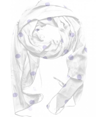 Women's Silk Scarf Infinity Lightweight Scarves Shawl Wraps Fashion Sunscreen Shawls for Spring Summer Fall Winter, Lilac Pol...