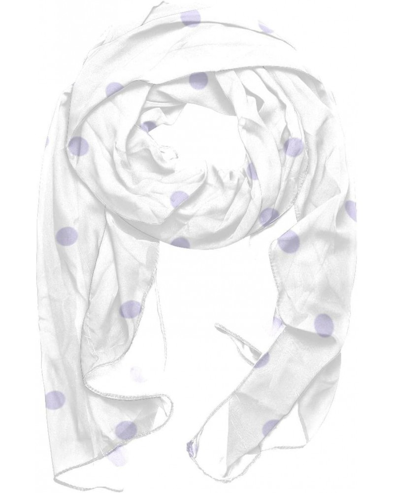 Women's Silk Scarf Infinity Lightweight Scarves Shawl Wraps Fashion Sunscreen Shawls for Spring Summer Fall Winter, Lilac Pol...