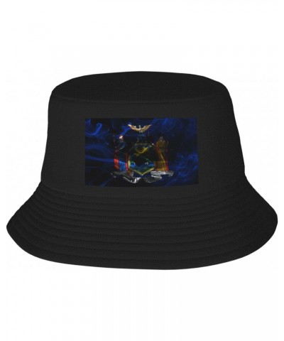 Smoke Flag of New York Bucket Hat for Men Women Outdoor Summer Beach Travel Fishing Cap Black $15.18 Bucket Hats