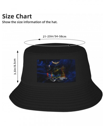 Smoke Flag of New York Bucket Hat for Men Women Outdoor Summer Beach Travel Fishing Cap Black $15.18 Bucket Hats