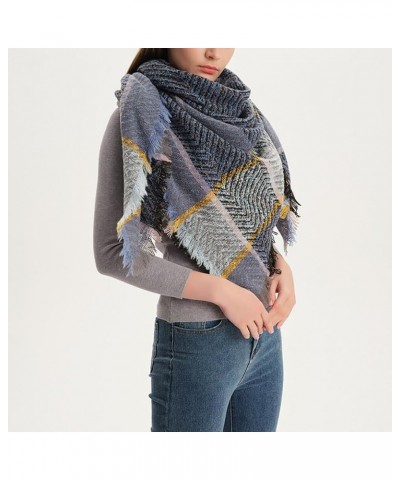 Triangle Shawls for Women, Women's Fall Winter Scarf Classic Tassel Plaid Scarf Warm Blanket Scarf Shawls and Wraps Type 4 $7...