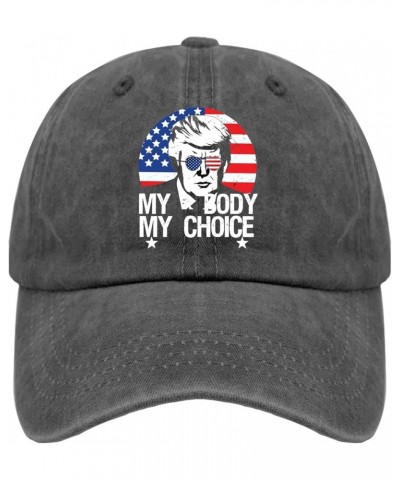 Hats for Men Abortion Hats for Women Hat Light Weight My Bodyy My Choicce Sun Cap Pigment Black $7.95 Skullies & Beanies