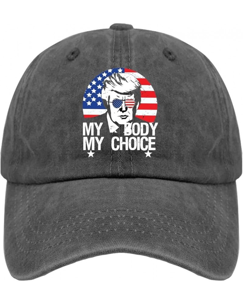 Hats for Men Abortion Hats for Women Hat Light Weight My Bodyy My Choicce Sun Cap Pigment Black $7.95 Skullies & Beanies