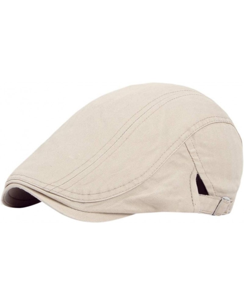 Cotton Hat Soft Fit Cabbie Unisex Newsboy Cap Casual Fashion Style Dress Baseball Caps French Ht Beige $10.25 Newsboy Caps