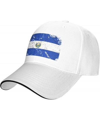 El Salvador Flag Vintage Gifts Baseball Cap Women Trucker Hat Men Dad Hat Adjustable Snapback Hat Cowboy Hat Black White $10....