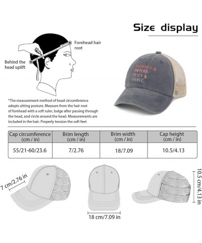 Vote Hats Thoughts and Prayers Vote Policy and Change Hats for Womens Mens AllBlack Vintage Hat Trucker Gray01 $13.10 Sun Hats