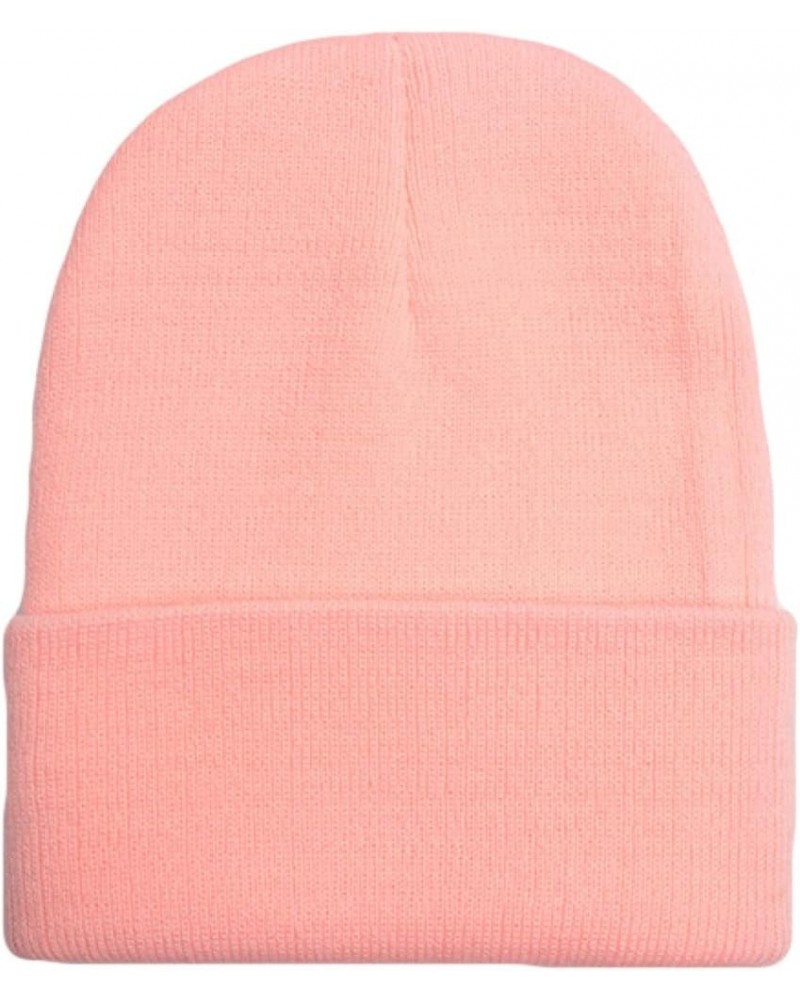 10 pcs Beanie Hats for Women Men Solid Color Knit Hat Warm Winter Hat Knitted Beanies Hats Hip Hop Ski Cap Skull Caps Pink $2...