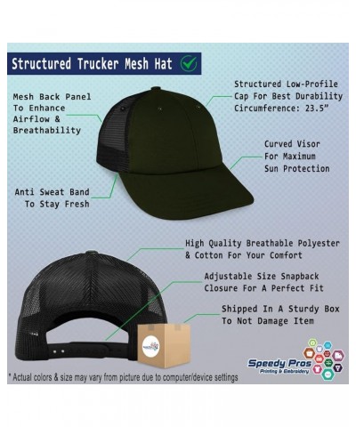 Custom Custom Trucker Hat Baseball Cap Assembler Equipment Cotton Maintenance Dad Hats for Men & Women Loden Black Design Onl...