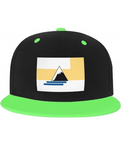 Flag of Fremont County, Colorado Baseball Cap for Men Women Snapback Hat Adjustable Flat Bill Hats Green $11.12 Baseball Caps