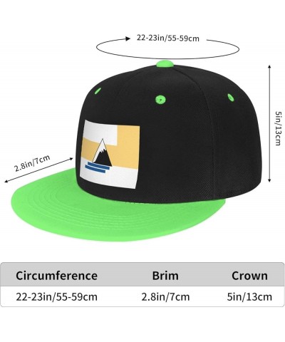 Flag of Fremont County, Colorado Baseball Cap for Men Women Snapback Hat Adjustable Flat Bill Hats Green $11.12 Baseball Caps