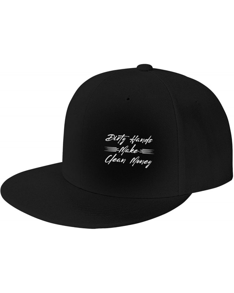 Funny Hat Gifts, Dirty-Hand Make Clean-Moneys Baseball Hats for Men Women Trucker Hat Black $10.33 Baseball Caps