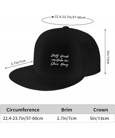 Funny Hat Gifts, Dirty-Hand Make Clean-Moneys Baseball Hats for Men Women Trucker Hat Black $10.33 Baseball Caps