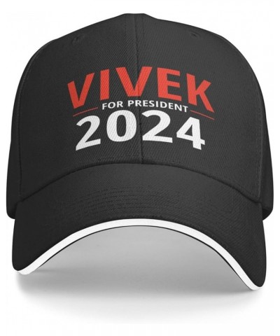 Vivek Ramaswamy for President 2024 Hat Trump Republican Unisex Hats Caps Baseball Cap Adjustable Fashion Sandwich Cap Black $...