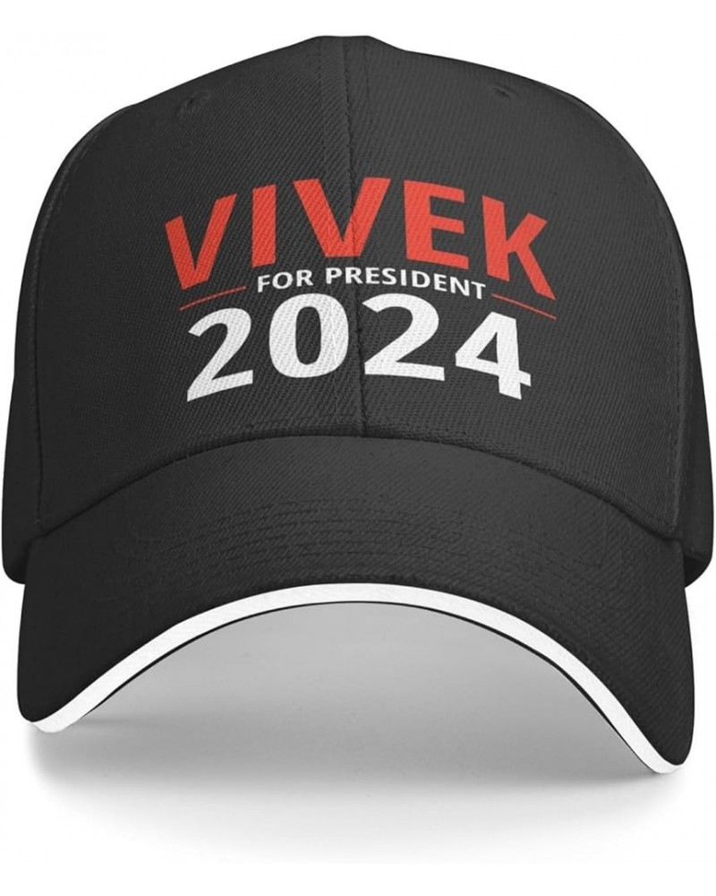 Vivek Ramaswamy for President 2024 Hat Trump Republican Unisex Hats Caps Baseball Cap Adjustable Fashion Sandwich Cap Black $...