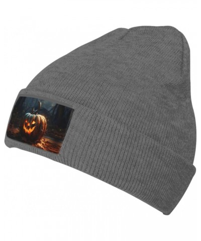 Fall Pumpkin Fashionable Adult Knitted Wool Hat,Unisex Brimless Cap,Ideal for Casual Wear $12.10 Skullies & Beanies