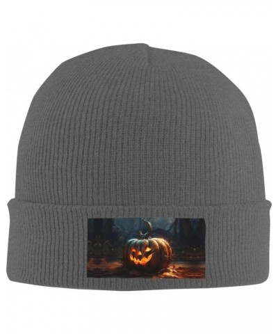 Fall Pumpkin Fashionable Adult Knitted Wool Hat,Unisex Brimless Cap,Ideal for Casual Wear $12.10 Skullies & Beanies