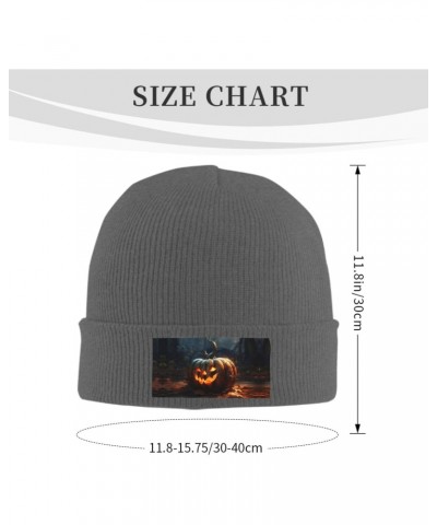 Fall Pumpkin Fashionable Adult Knitted Wool Hat,Unisex Brimless Cap,Ideal for Casual Wear $12.10 Skullies & Beanies