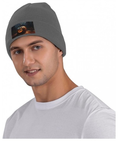 Fall Pumpkin Fashionable Adult Knitted Wool Hat,Unisex Brimless Cap,Ideal for Casual Wear $12.10 Skullies & Beanies