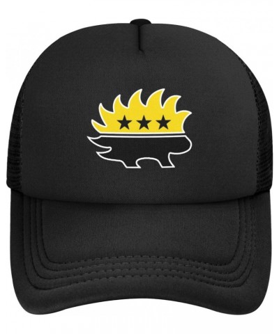 Libertarian Porcupine Baseball Cap Adjustable Casual Mesh Hats Duck Tongue Hat for Men Women51 Black $12.52 Baseball Caps