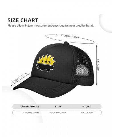 Libertarian Porcupine Baseball Cap Adjustable Casual Mesh Hats Duck Tongue Hat for Men Women51 Black $12.52 Baseball Caps