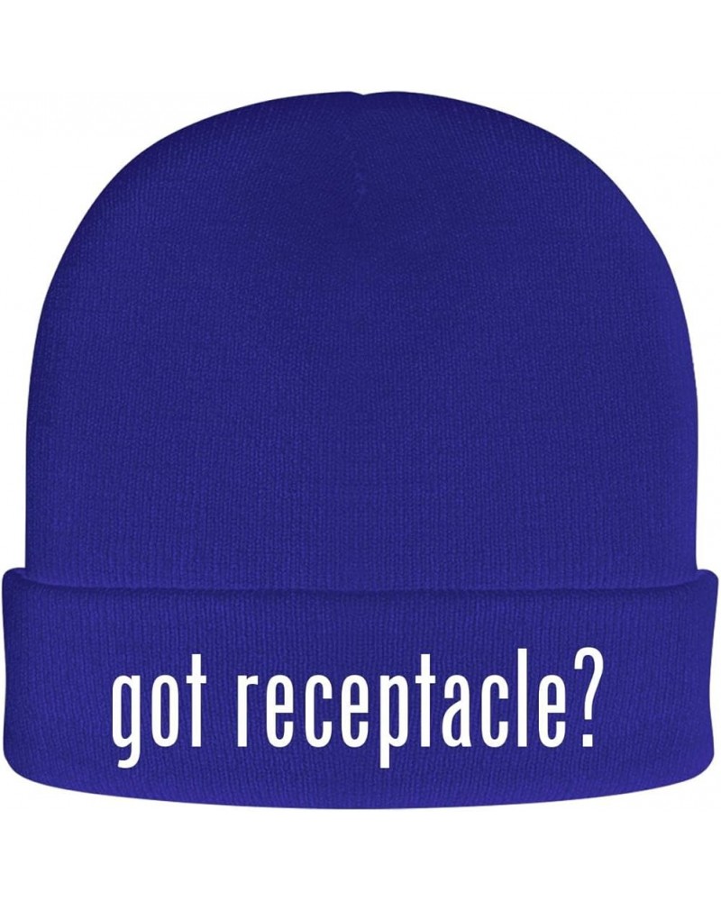 got Receptacle? - Soft Adult Beanie Cap Blue $18.47 Skullies & Beanies