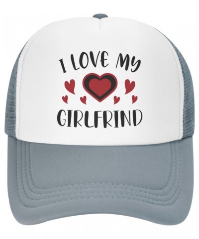 I Love Heart My Girlfriend Funny Baseball Cap Adjustable Hat Ball Cap Trucker Hats Sports Hat Campaign Hats Athletic Baseball...