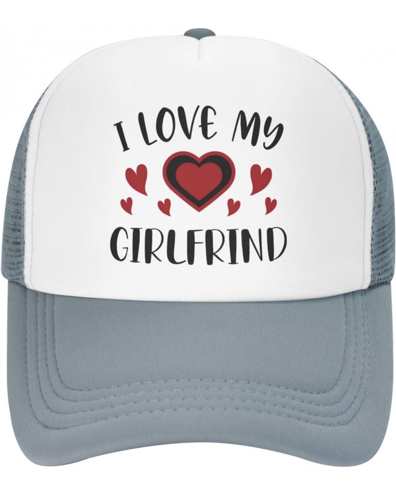 I Love Heart My Girlfriend Funny Baseball Cap Adjustable Hat Ball Cap Trucker Hats Sports Hat Campaign Hats Athletic Baseball...