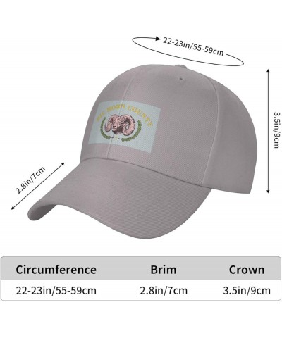 Adjustable Flag of Big Horn County, Wyoming Baseball Cap Women Men Hat Truck Driver Baseball Caps Sun Hats Gray $13.17 Baseba...