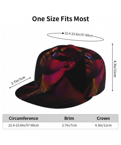 Ushers Hat Flat-Brimmed Baseball Cap Dad Ball Hat Snapback Hip Hop Cap for Men and Women Black $14.39 Baseball Caps