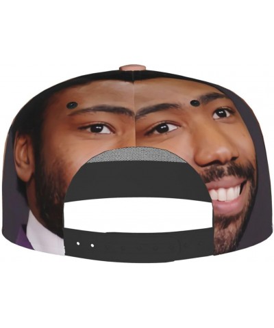 Childish Rapper Gambino Hat Flat-Brimmed Baseball Cap Dad Ball Hat Snapback Hip Hop Cap for Men and Women Black $10.79 Baseba...