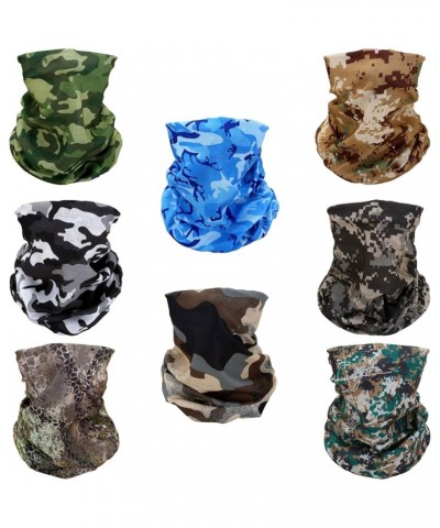 8 Headband Bandana Balaclava Half Face Mask Shield Head Hair Scarf Neck Gaiter Hat Multipurpose for Women Men Breathable Reus...