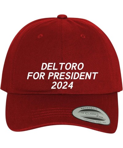 Deltoro for President 2024 - Comfortable Dad Hat Baseball Cap Red $14.67 Baseball Caps