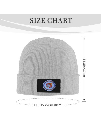 Seal of Kent County, Maryland Beanie Hat for Men Women Soft Cozy Skull Cap Winter Warm Knit Hats Gray $10.69 Skullies & Beanies